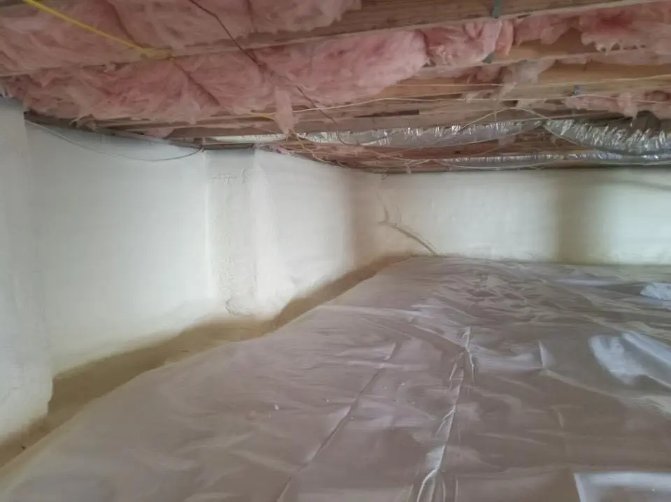 Crawl space encapsulation with closed-cell spray foam for Attic Insulation in Meraux